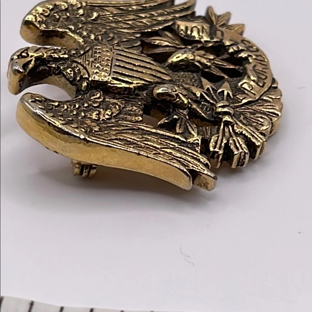 Vintage Sarah Coventry pin brooch American eagle Gold Eagle Brooch - Picture 6 of 9